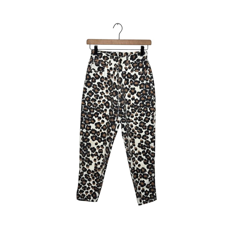 VINTAGE Jeans St Tropez High Rise Animal Print Jeans Size 7